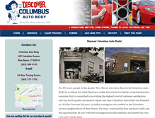 Tablet Screenshot of columbusautobodyworks.com